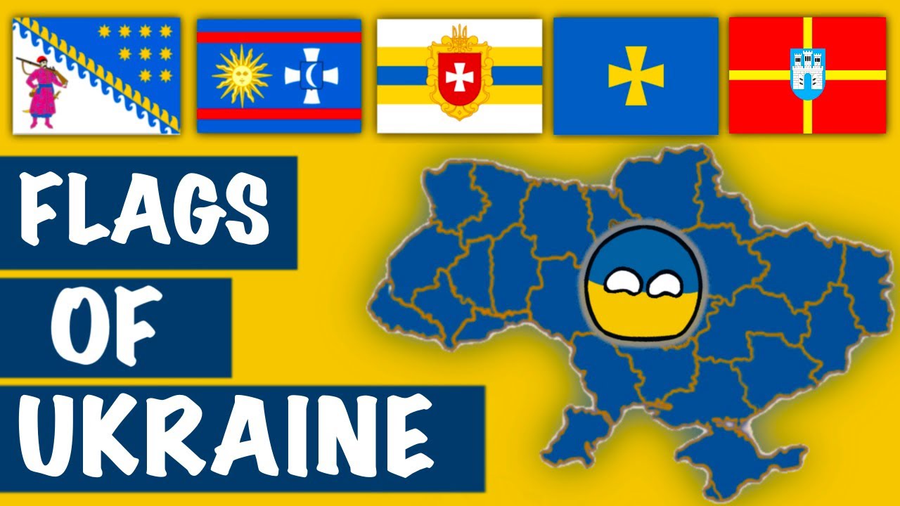 Flags of Ukraine's oblasts, as well as Kyiv, Sevastopol, and Crimea - Flag Time