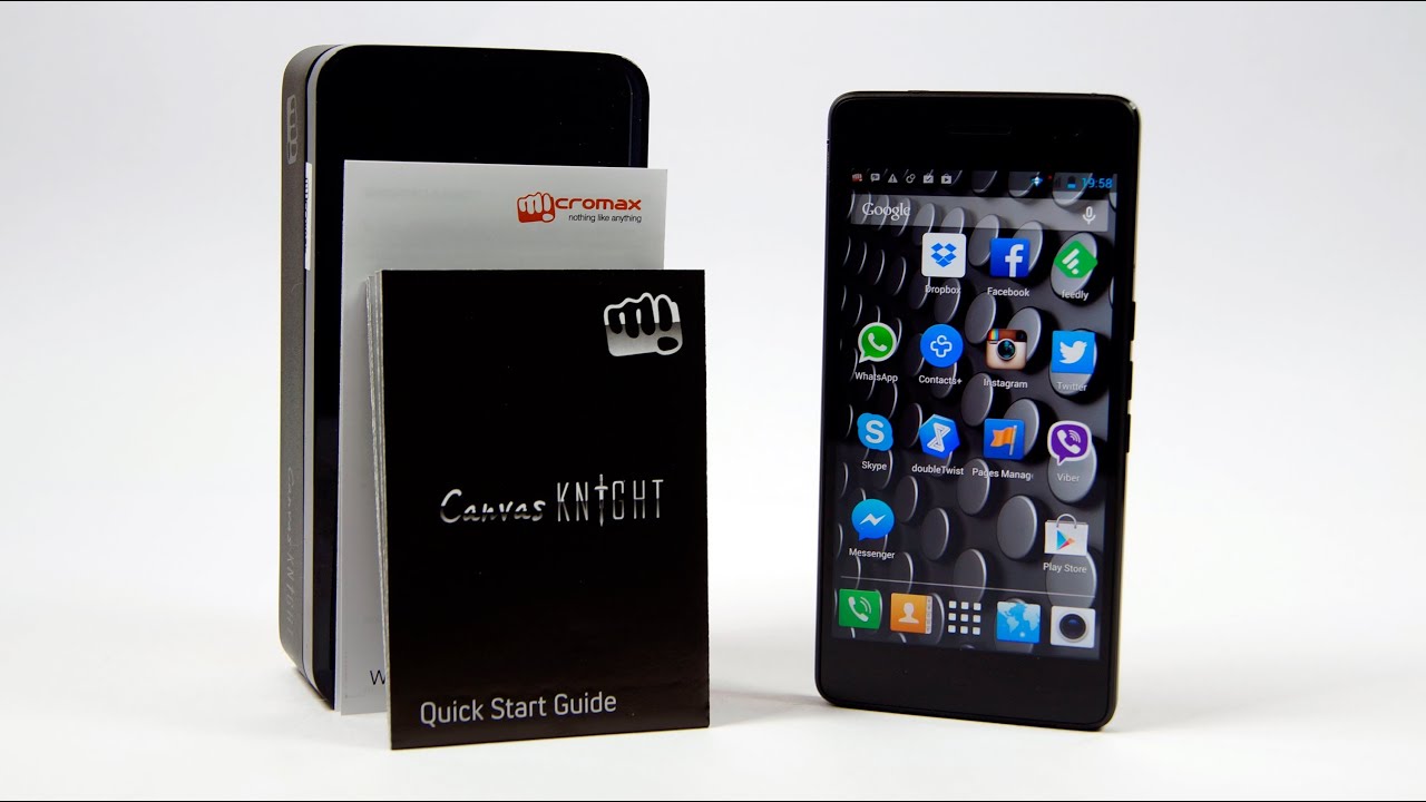 Micromax Canvas Knight A350 (Full HD/Dual Sim/True Octacore) Unboxing & Hands On