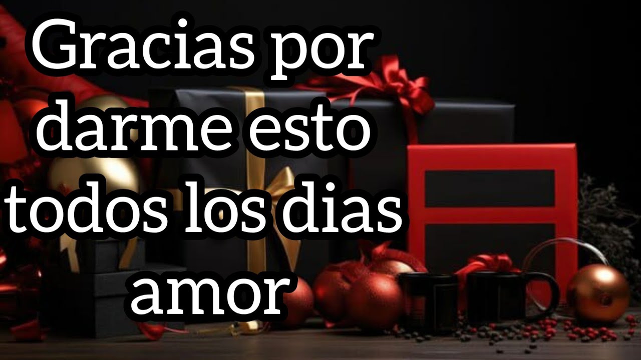 Gracias por darme esto todos los dias amor