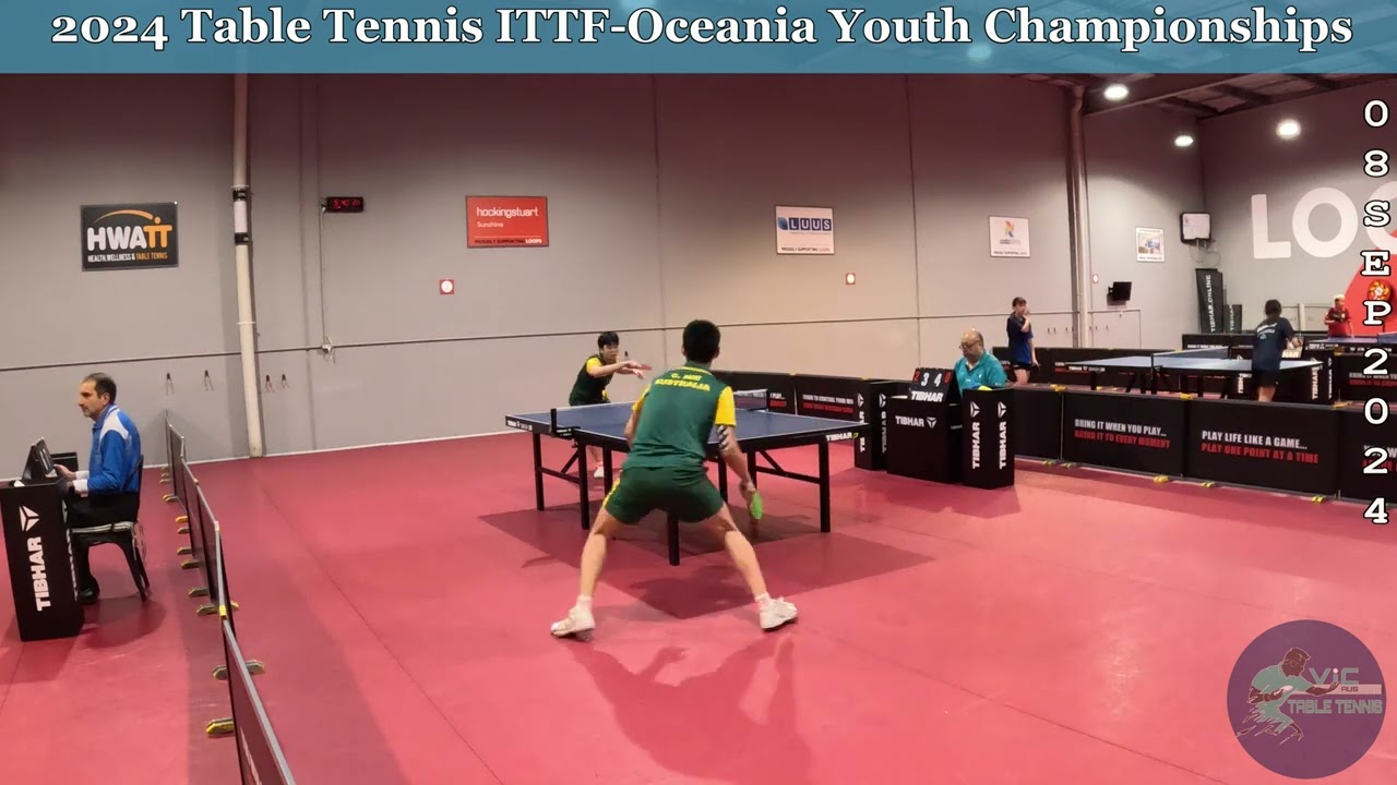 Won (AUS) vs Chulong (AUS) 🏓 SF Match 🏓 2024 Table Tennis ITTF Oceania Youth Championships