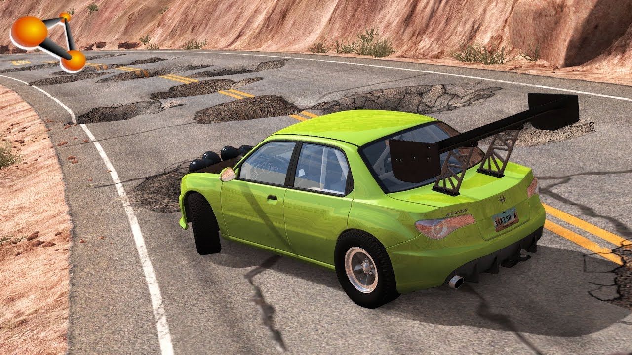 BeamNG.drive - Cars on an Abandoned Road