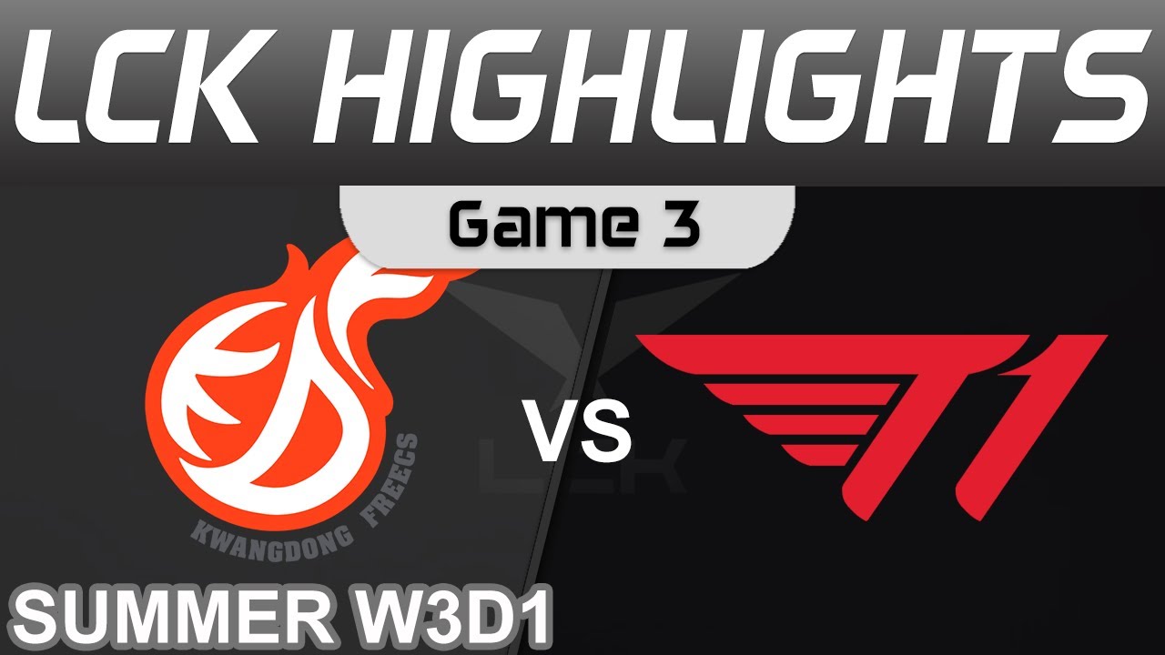 KDF vs T1 Highlights Game 3 LCK Summer Season 2022 W3D1 Kwangdong Freecs vs T1 by Onivia