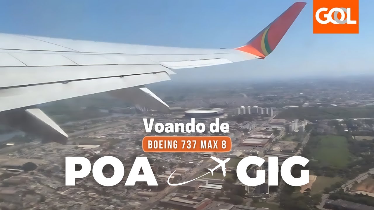 VOANDO NO 737 MAX 8 DA GOL! De Porto Alegre (Salgado Filho) ao Rio de Janeiro (Galeão)