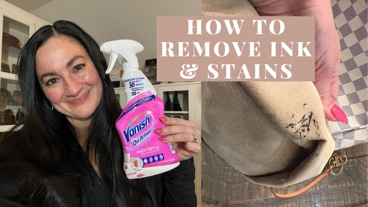HOW TO CLEAN & REMOVE INK & DIRT STAINS FROM LOUIS VUITTON BAG | ARTSY HANDBAG