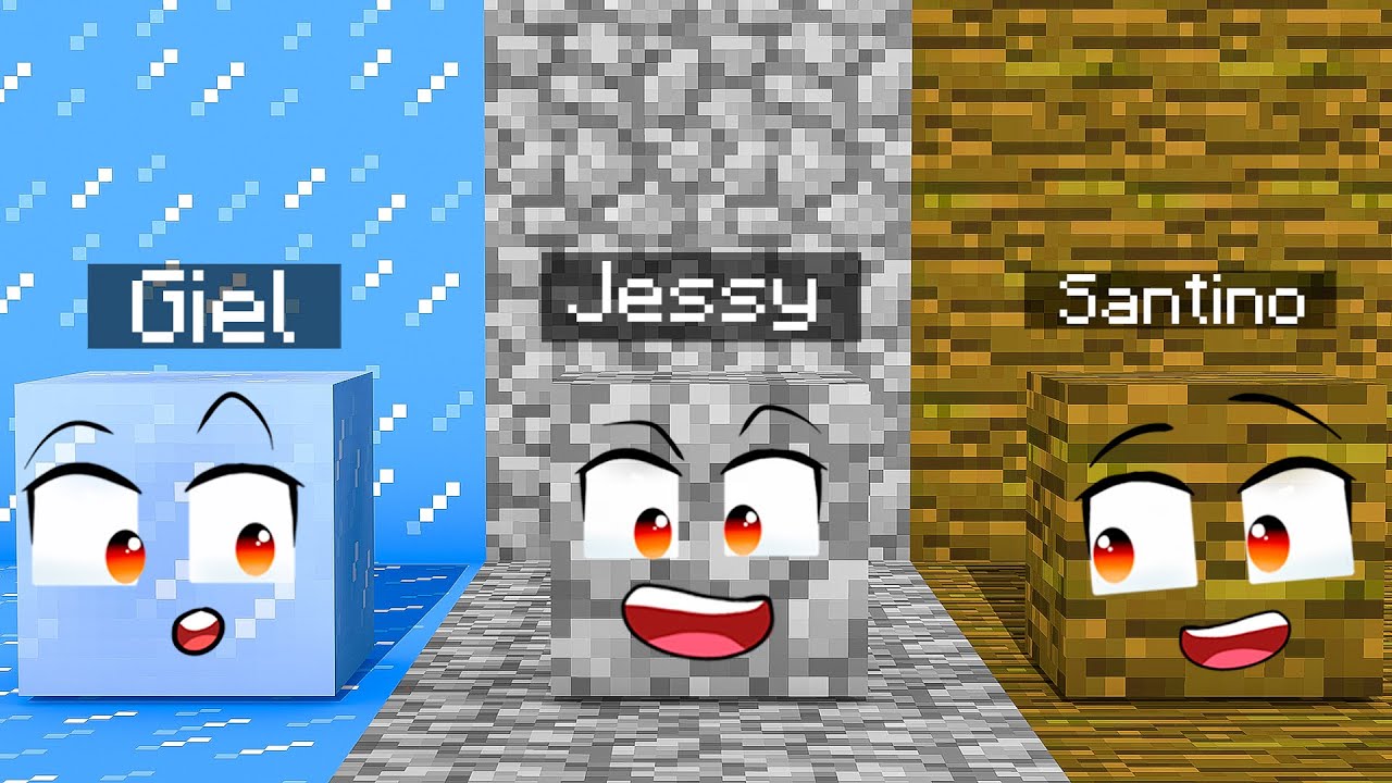 VERSTOPPERTJE Spelen Als BLOK In MINECRAFT!