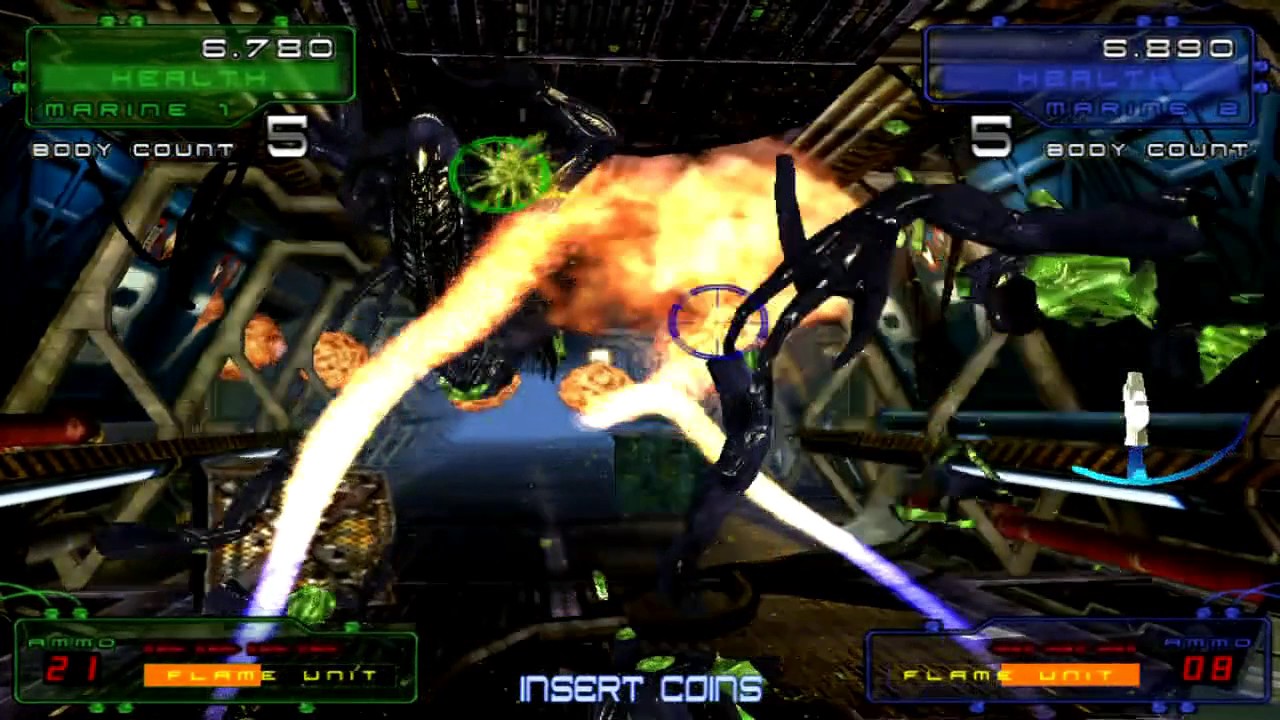 Aliens: Extermination - Attract mode