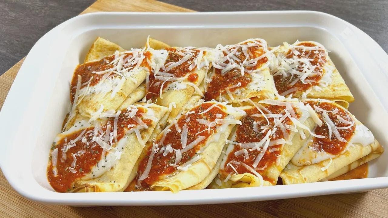 Crespelle natalinas ao estilo pizzaiolo: uma delícia irresistível!