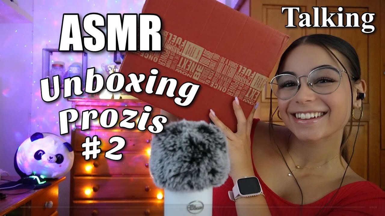 ASMR UNBOXING CAJA PROZIS#2🏋🏽‍♀️| (Mucho talking + Soft Spoken español | ASMR para dormir - Pandasmr