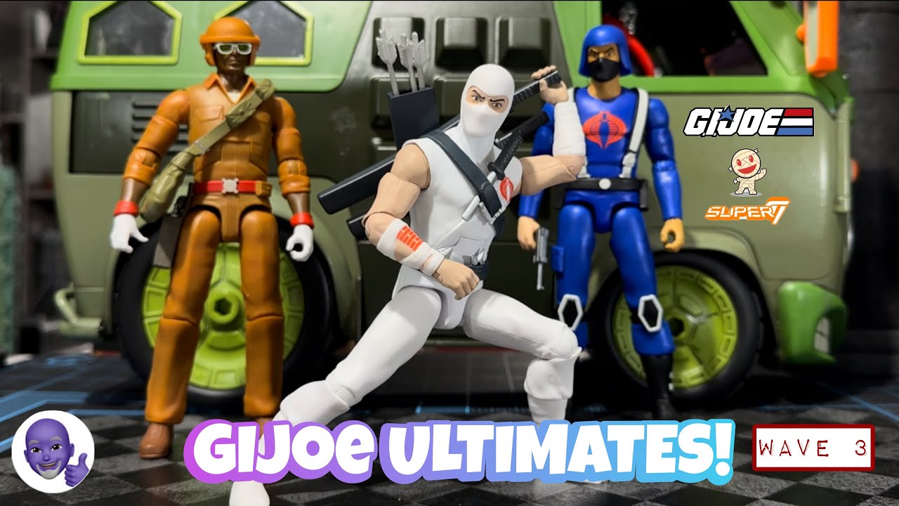 Super7 ULTIMATES GIJOE Wave 3 STORM SHADOW / DOC / COBRA TROOPER Action Figure Review