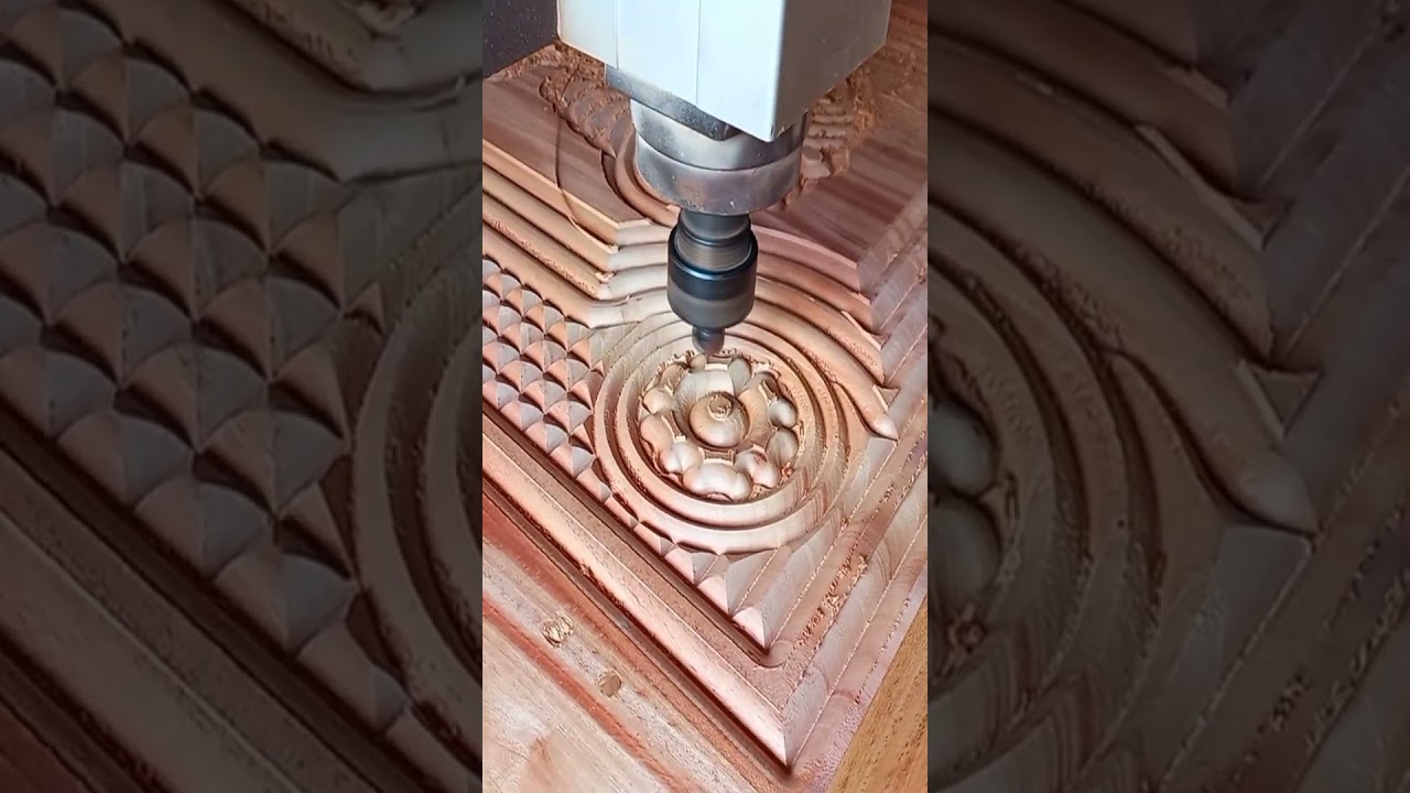 cnc flower design #shorts #bed_design