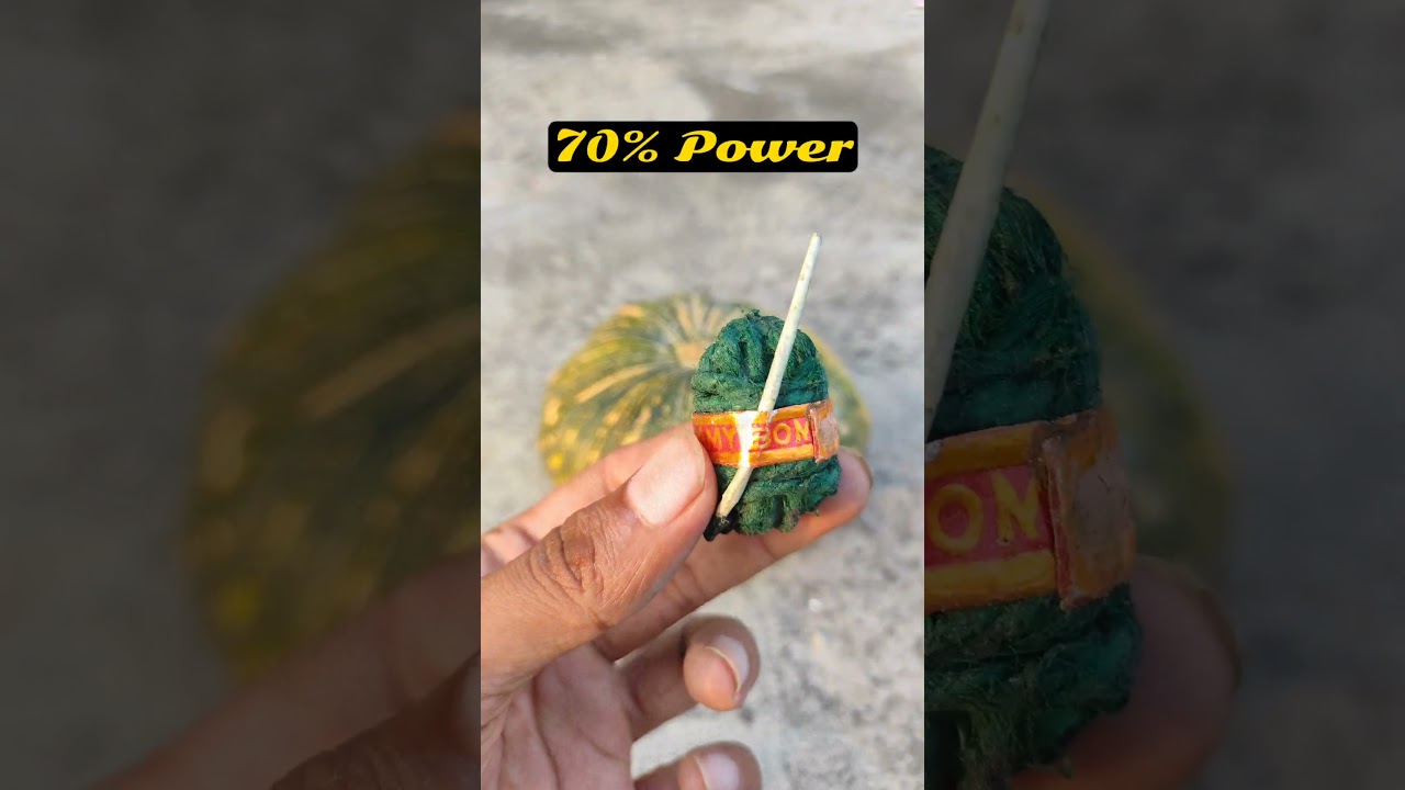 Types of Crackers vs Pumpkin 🔥 #crackers #fireworks #diwali #experiment #shorts