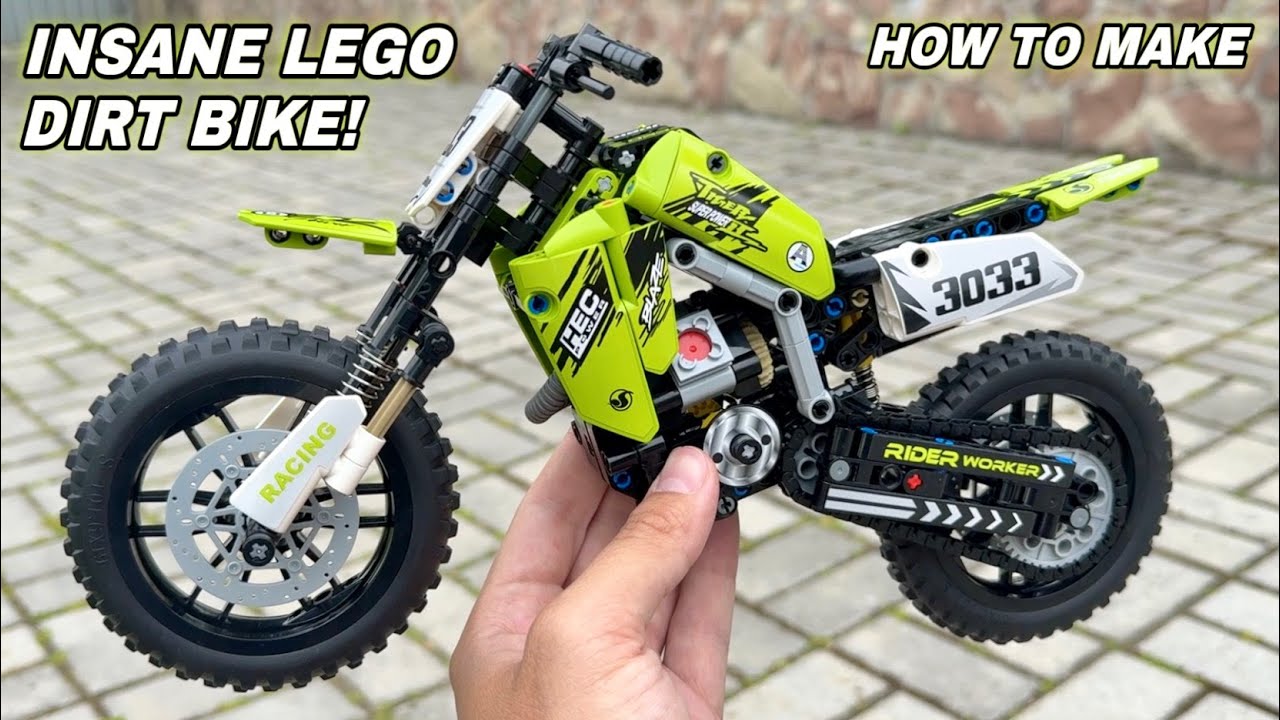 Building a LEGO Motocross Bike Step by Step - INSANE LEGO DIRT BIKE &ndash; It Actually Works!