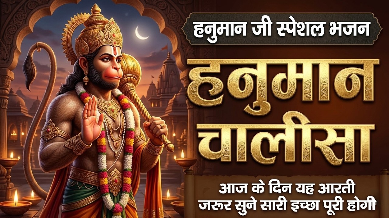 Video #हनुमान चालीसा | #Shri Hanuman Chalisa Full | संकटमोचन हनुमान जी | बजरंगबली भजन  #|Bhajan 2026