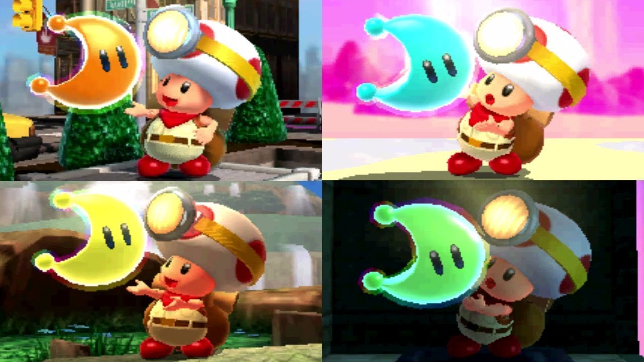 Captain Toad: Treasure Tracker (3DS) - All Super Mario Odyssey Courses