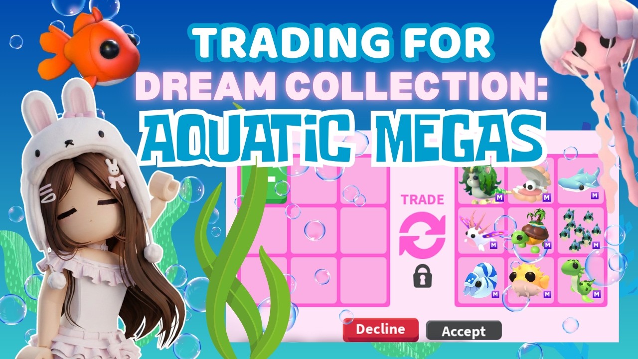 ТРЕЙДЮСЬ ради МЕГА-ПИТОМЦЕВ мечты в Adopt Me! Коллекция водных питомцев🐠✨