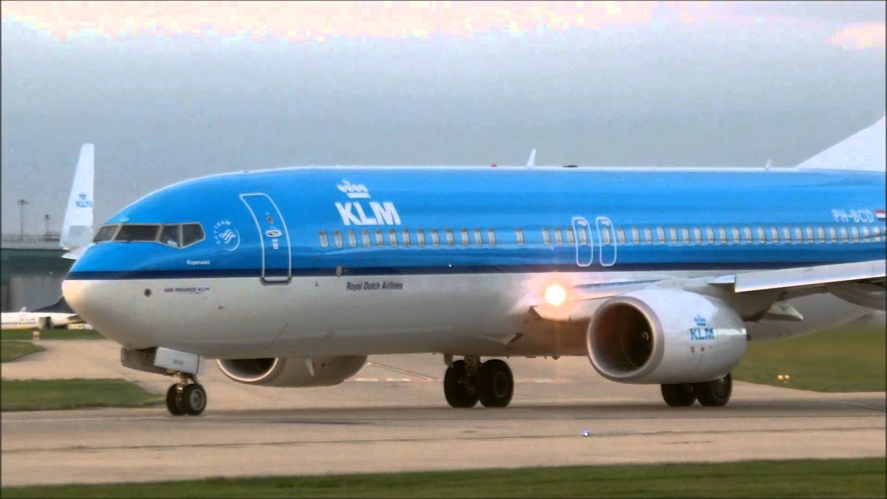 KLM | 737-800 | Takeoff  23L At Manchester Airport | HD