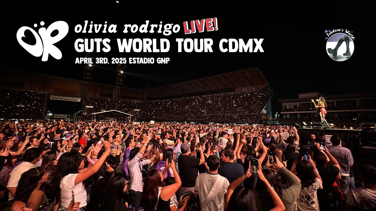 Olivia Rodrigo Guts World Tour CDMX April 3, 2025 Estadio GNP Full Concert 4k