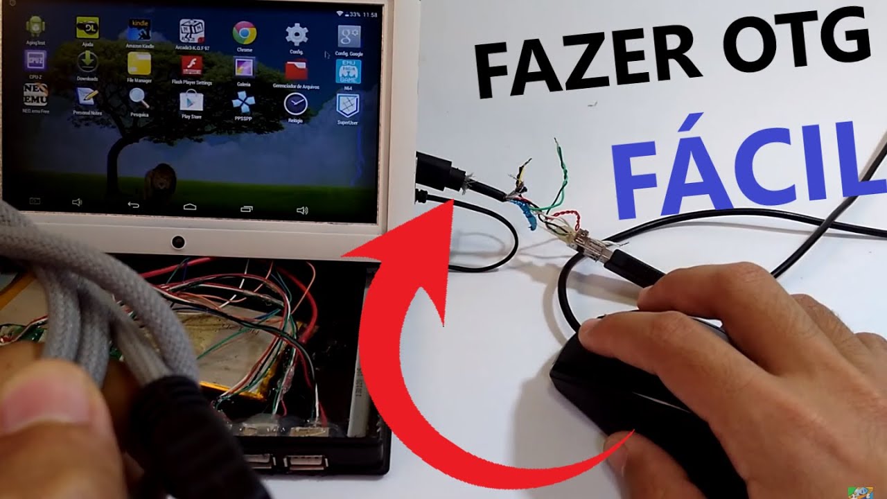 COMO FAZER CABO OTG REAPROVEITANDO CABO MICRO USB X HDMI - CELULAR COM MHL LIGA  NA TV COM CONVERSOR