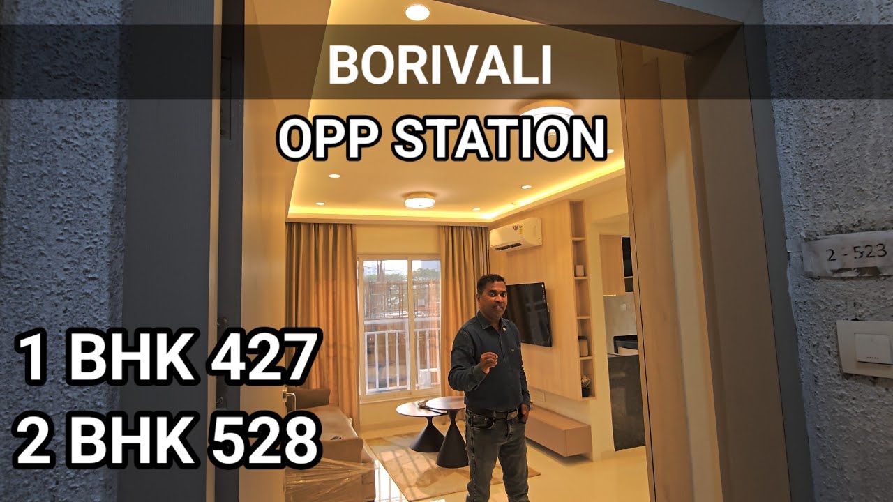 ☎️76780 35422 ☎️8920122984 , Borivali 1 bhk 427, 1.5 bhk 528 Carpet Opp station,