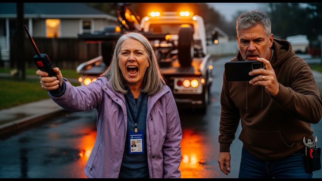 The Tow Truck Remote Karen Waved Like A Badge Got Her Fired By The HOA