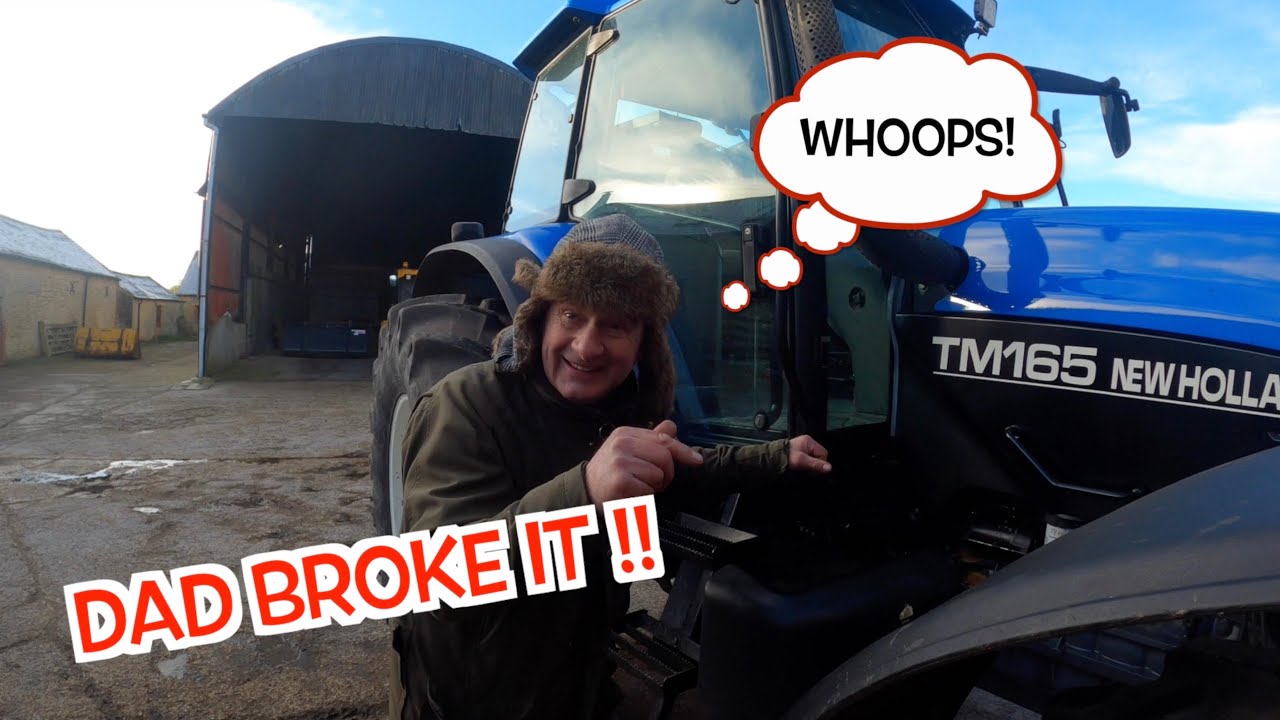 DAD'S ALREADY BROKEN THE TRACTOR!!