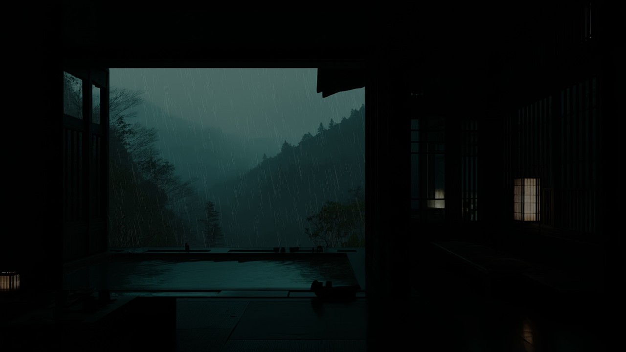 Peaceful Spring Garden Rain 🌧 (No Ads) | Soft Night Rain over Blossoms for Deep Sleep