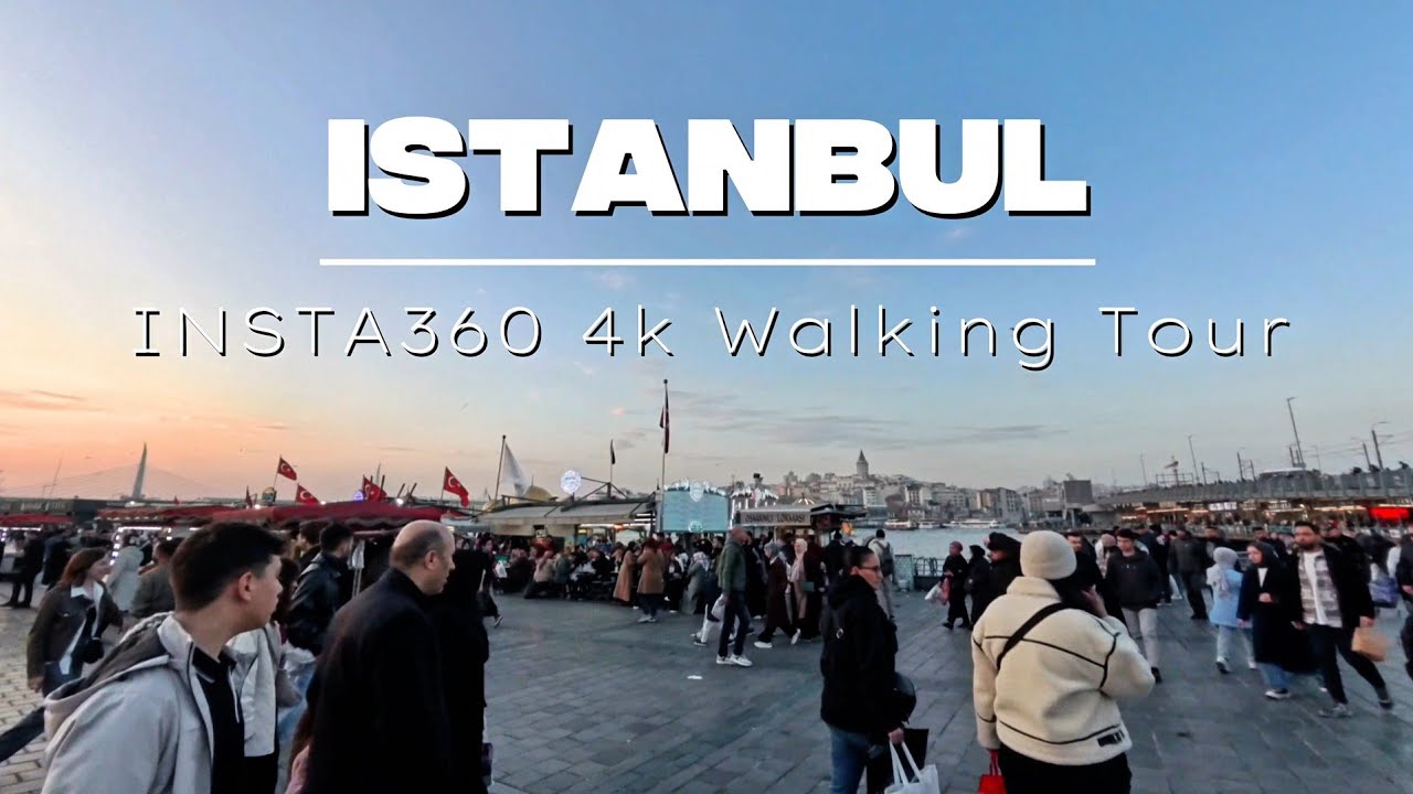 POV Walking Tour: Walking Through Istanbul’s Egyptian Bazaar to Suleymaniye Mosque | Insta360 4k