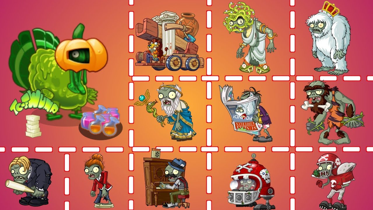 Chiken Turkey Pult VS All Zombies : Plants VS Zombies 2
