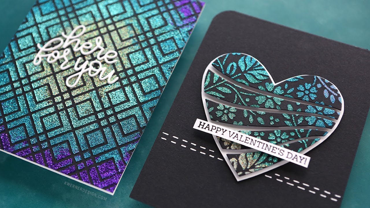 Colorful Glitter Paste & Stencils