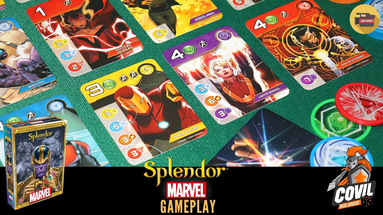 Splendor Marvel - Regras & Gameplay Ao Vivo