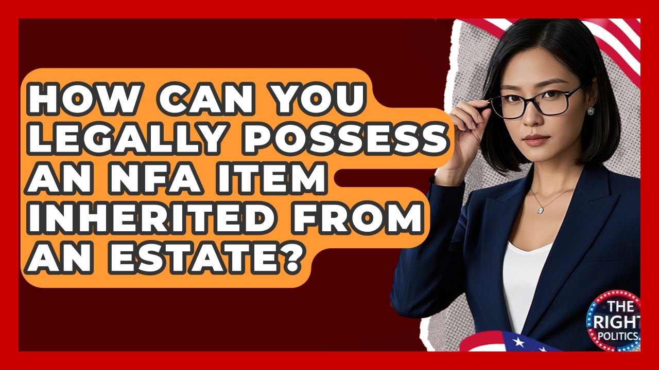 How Can You Legally Possess An NFA Item Inherited From An Estate? - The Right Politics