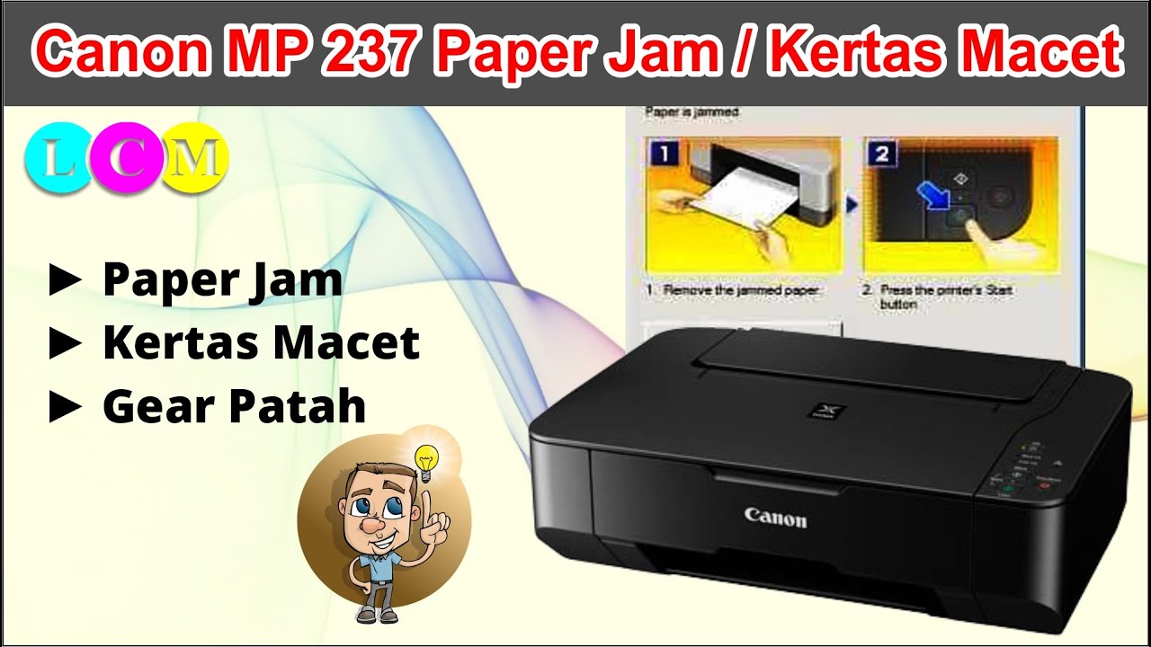 Canon Mp237 Kedip 3x | Paper Jam | Kertas Macet