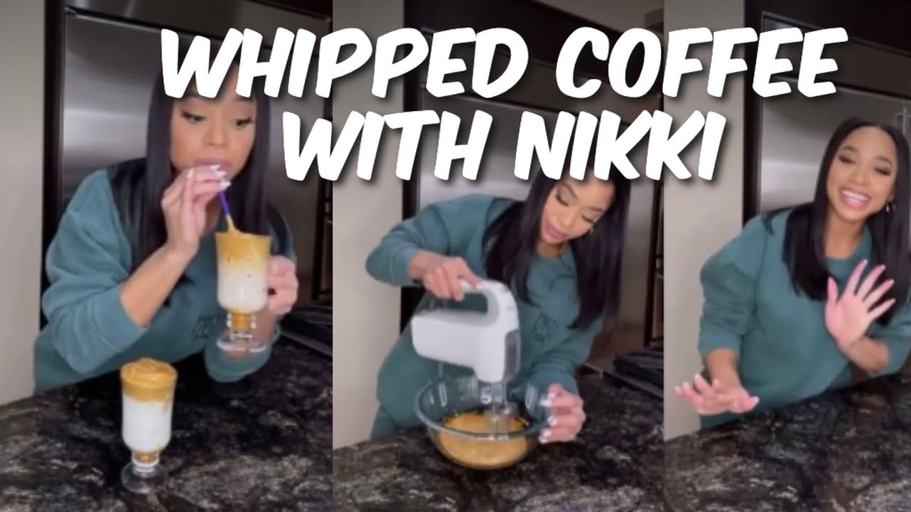 Nikki Hall Dalgona Whipped Coffee