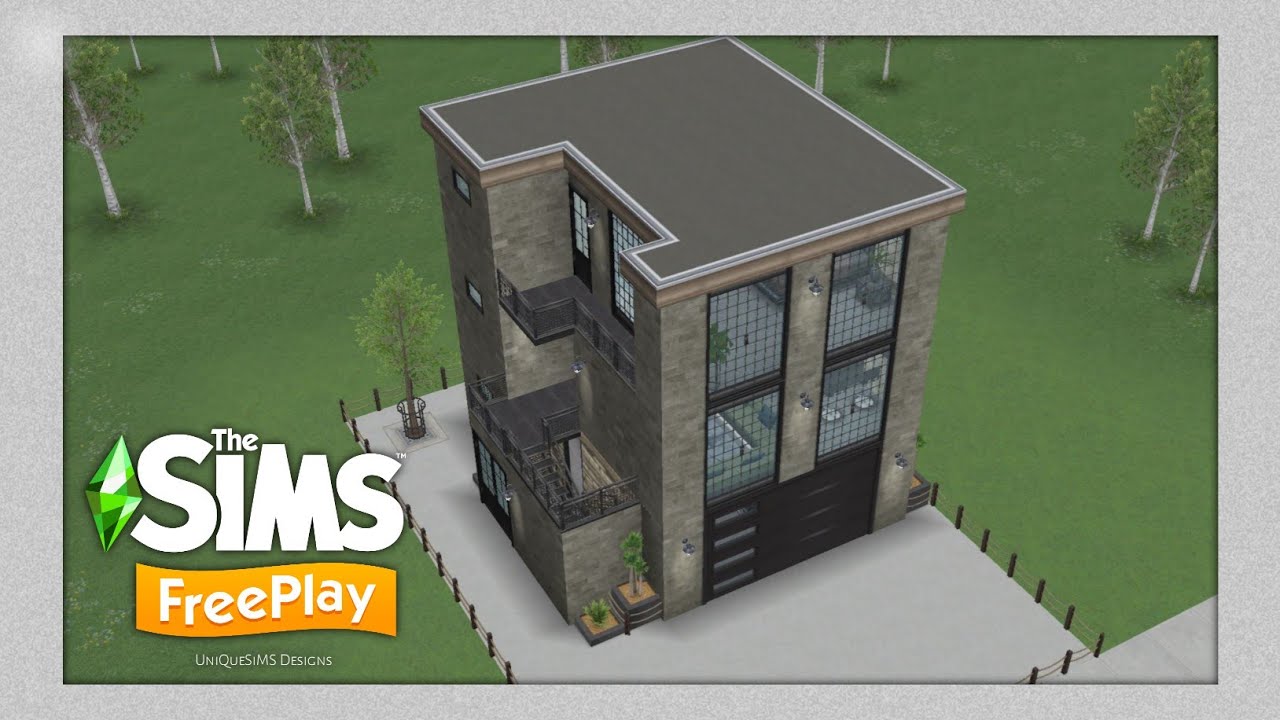 Industrial Loft-Type Apartment | The Sims FreePlay | House Tour | Floor Plans | UniQueSiMS Designs