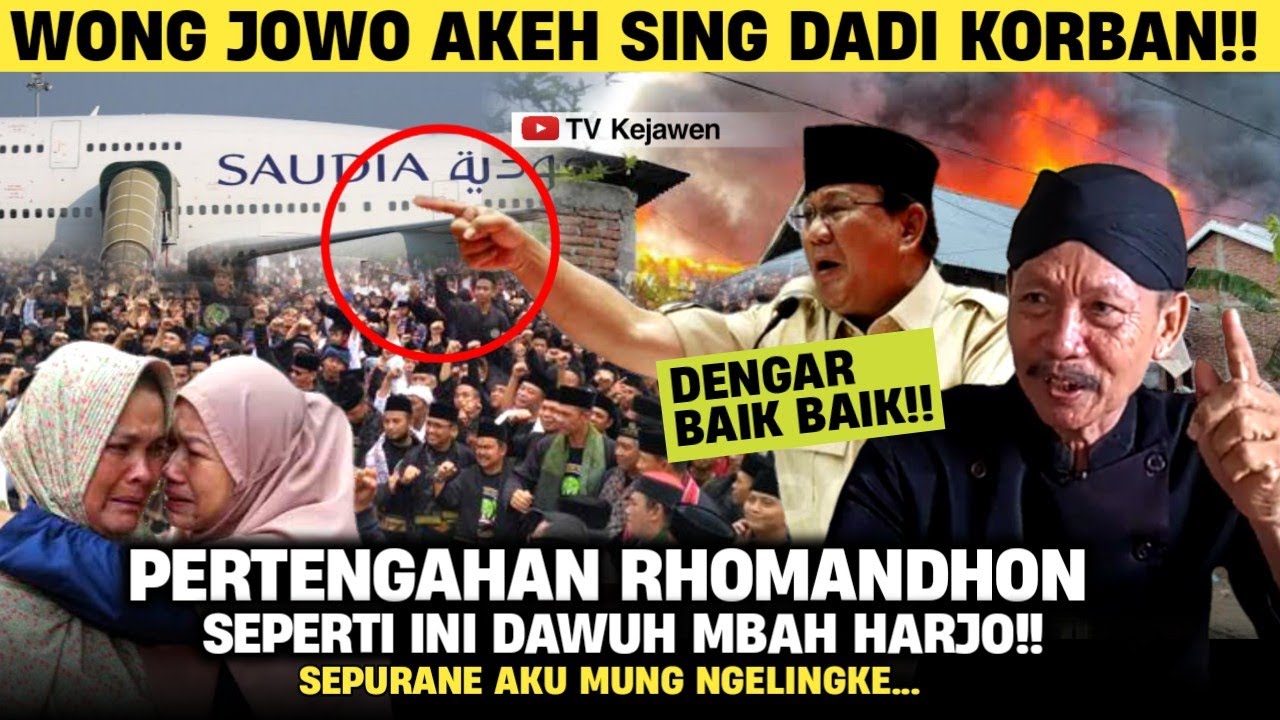 🔴PERTENGAHAN RHOMANDHON SAKING GAK KUATNYA MBAH HARO BERITAHUKAN INI SEMUA