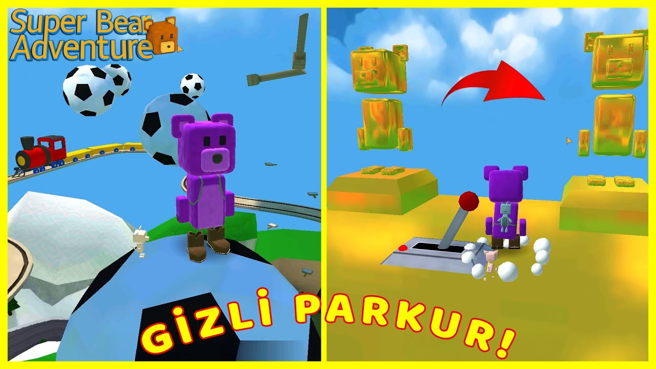 İŞTE GİZLİ PARKUR BÖYLE BİTİRİLİR! MUHAMMED ALP İLE SUPER BEAR ADVENTURE SECRET PARKOUR