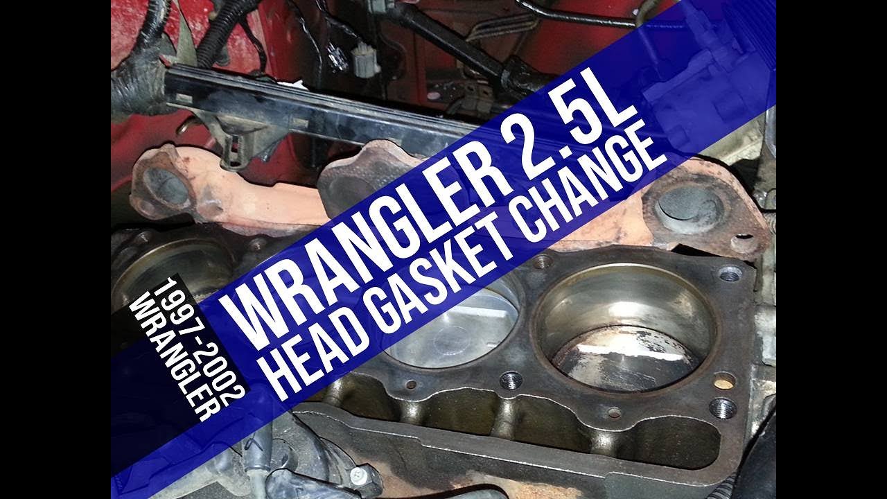 Замена прокладки головки блока цилиндров Jeep Wrangler SE 2.5L 1997–2002 гг.