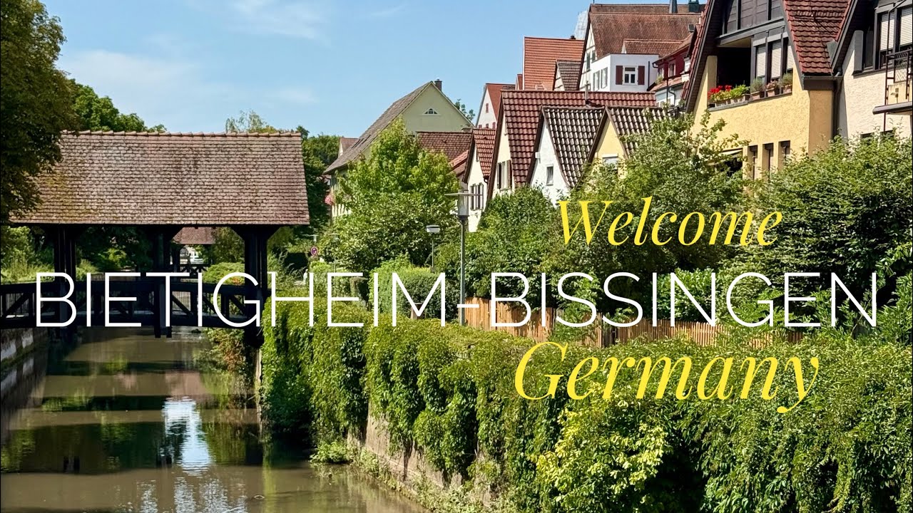 Bietigheim-Bissingen, Germany. Walking tour. 2025. 4K video