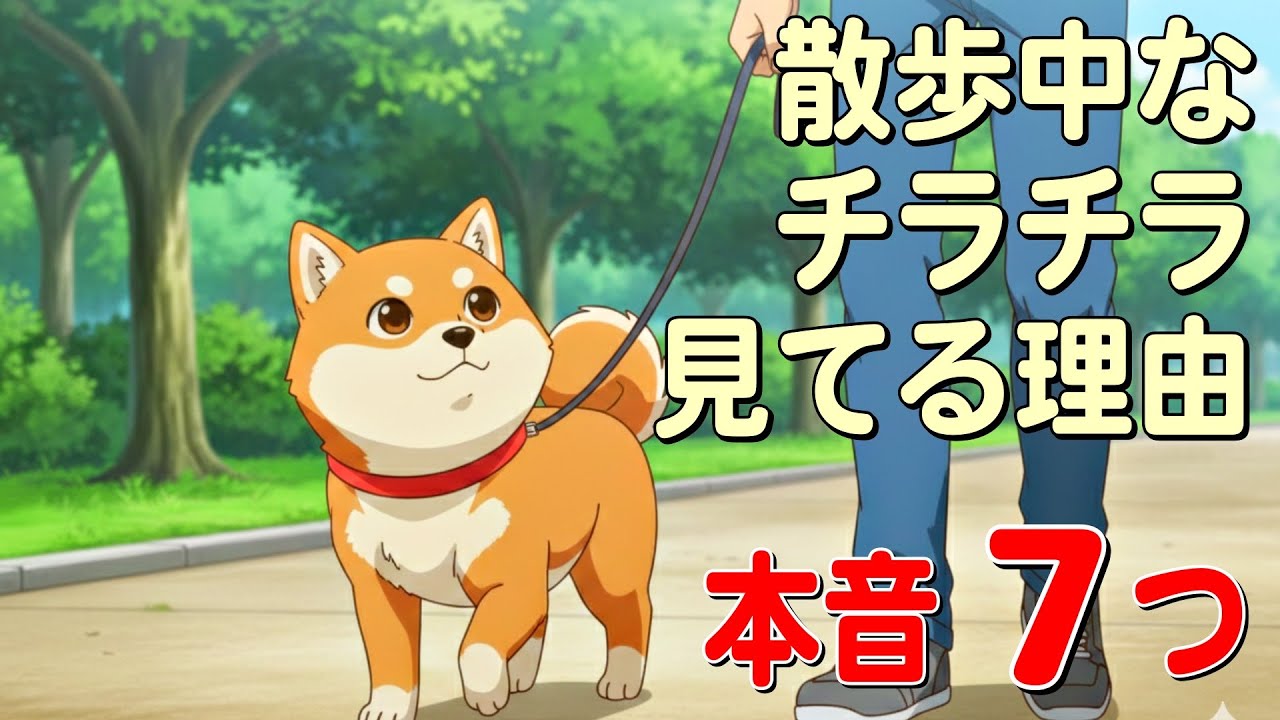 散歩中、僕がチラチラ見る理由｜柴犬の本音7つ