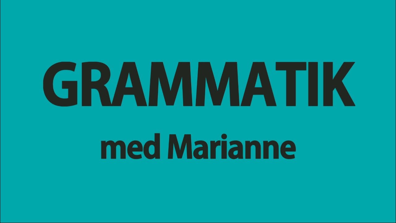 Substantiv plural obestämd form