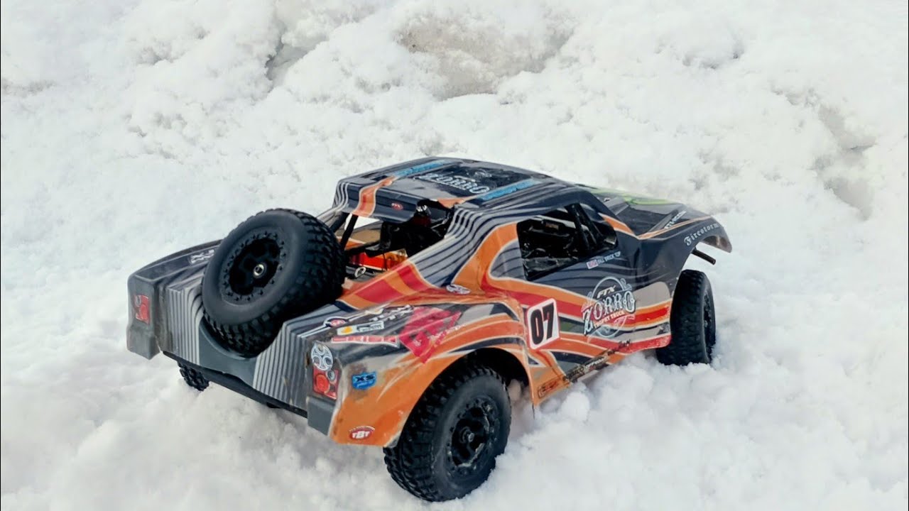 Short course on Ice and Snow, this Saturday, with real nitro sound. 3cc. 18ci. FTX Zorro.