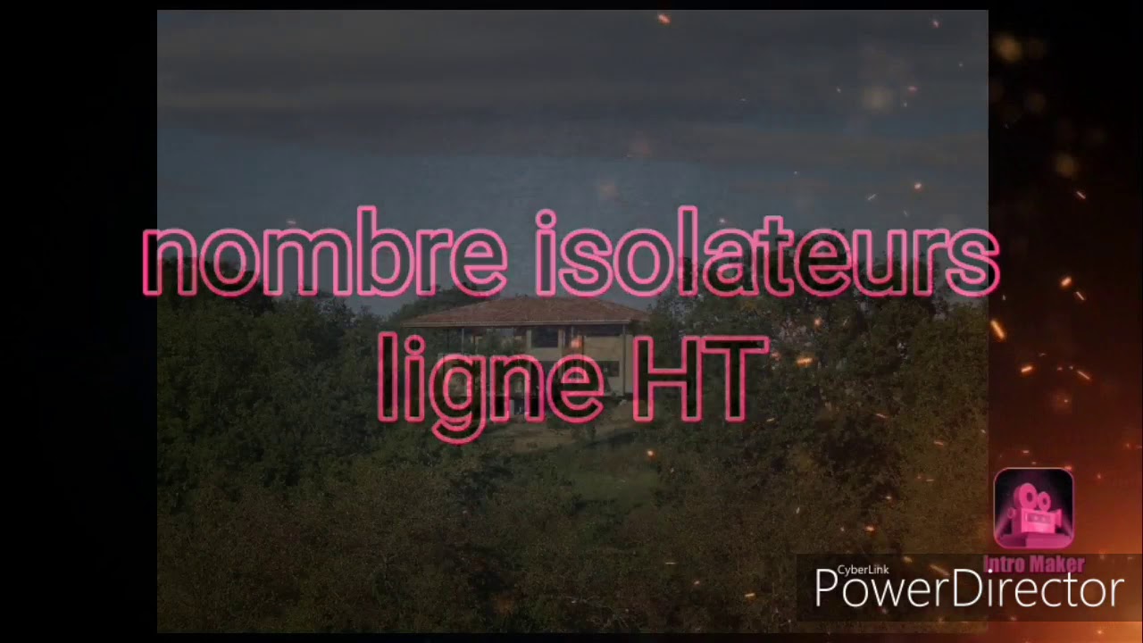 Nombre isolateurs ligne HT
