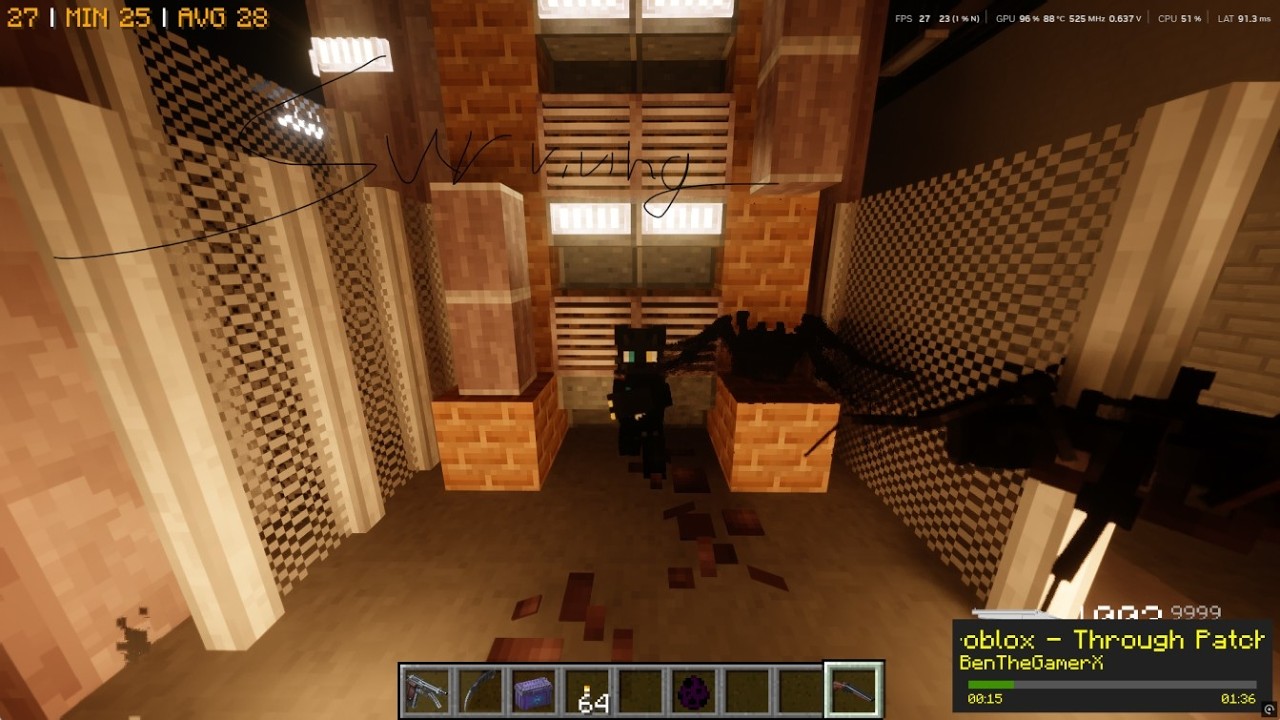 Minecraft Backrooms but i have GUNS!