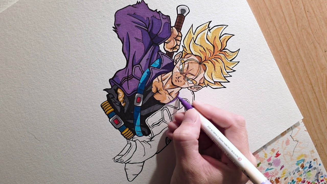 How to Draw Trunks (Dragon Ball Z)