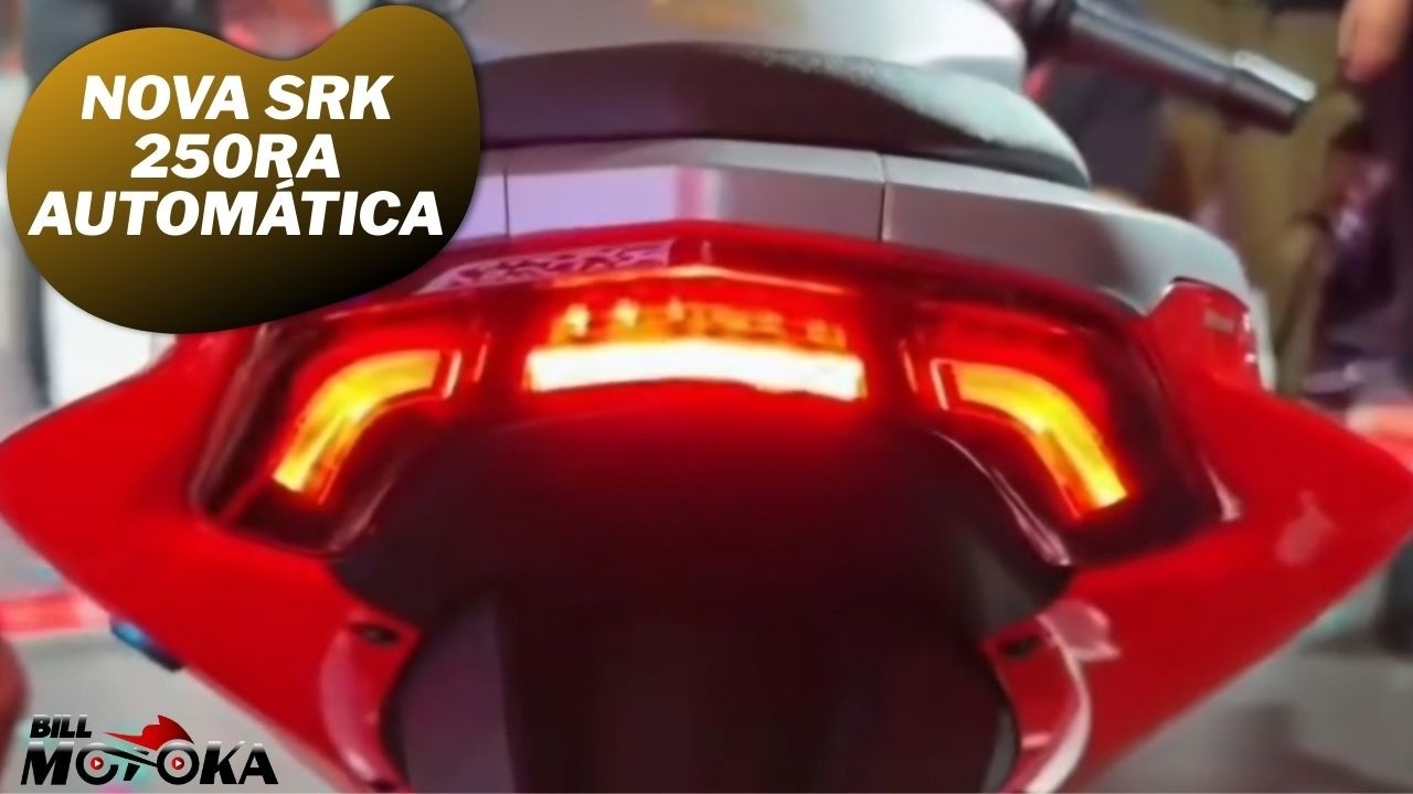 Nova QJ SRK 250RA, bicilindrica automática é a 250 mais incrível do momento, configuração inédita.