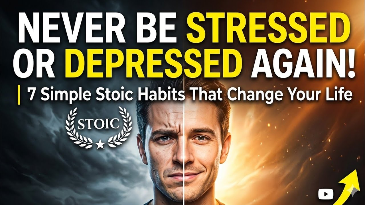 How to Never Be Stressed or Depressed Again | 7 Simple Stoic Habits That Change Your Life**#youtube