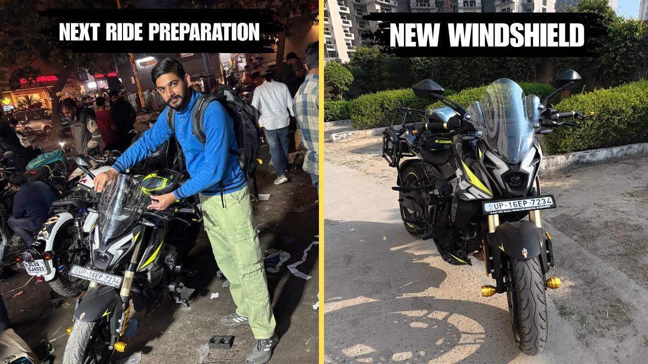 Naya WindShield Install kara Liya  | Fog Light Install In NS 400 | Bajaj Pulsar NS400 Z