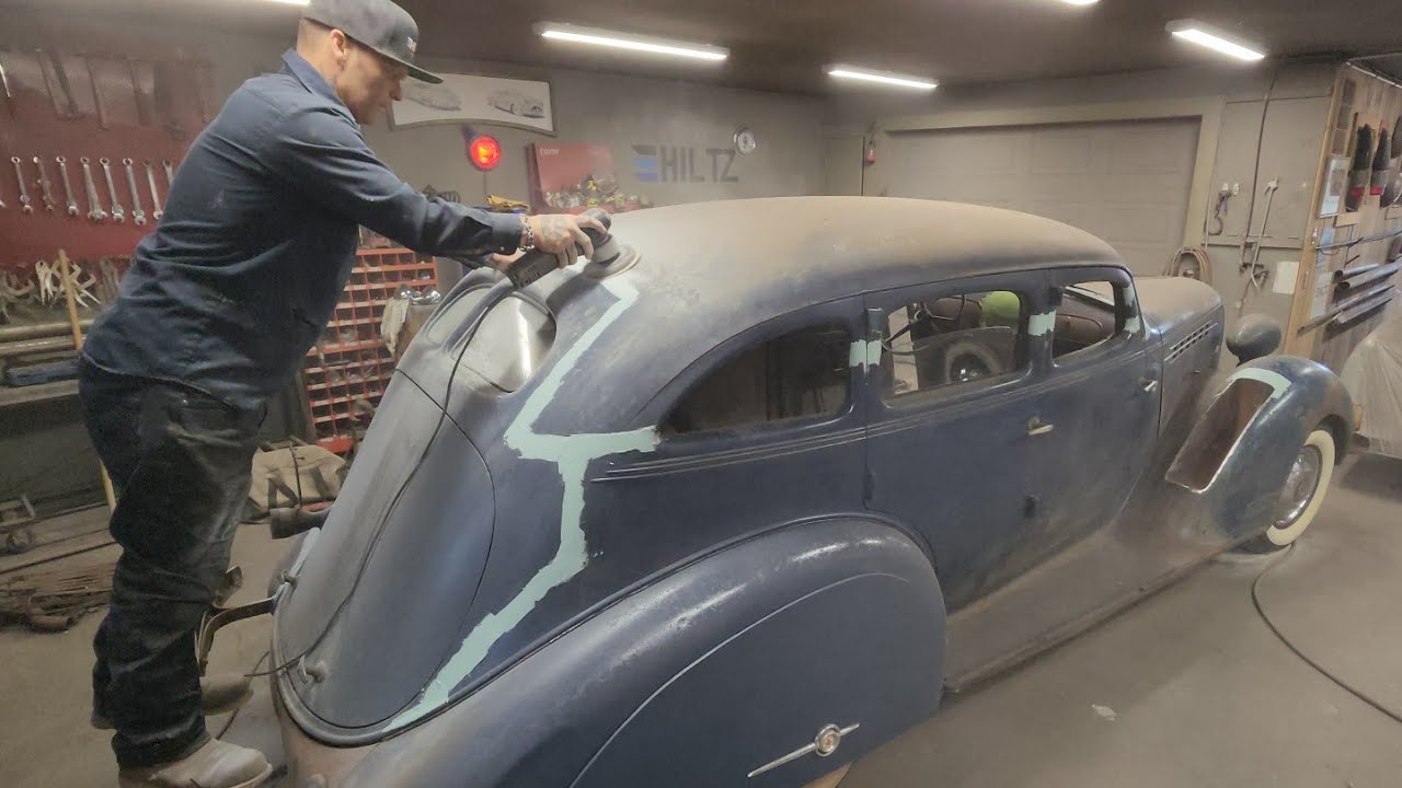 Body work + paint job on chopped 1936 Hudson Terraplane 🎨