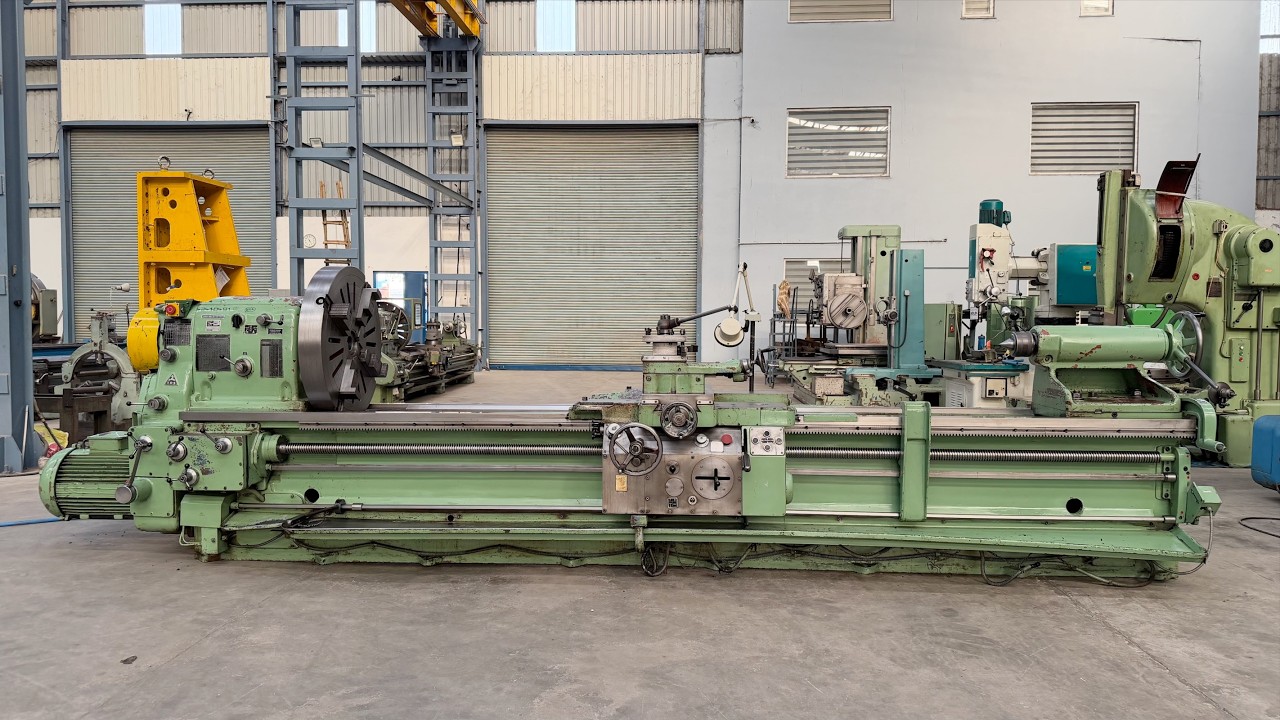 TOS (Czech) SU-80A Heavy Duty Lathe Machine - 3500 mm Length of Job