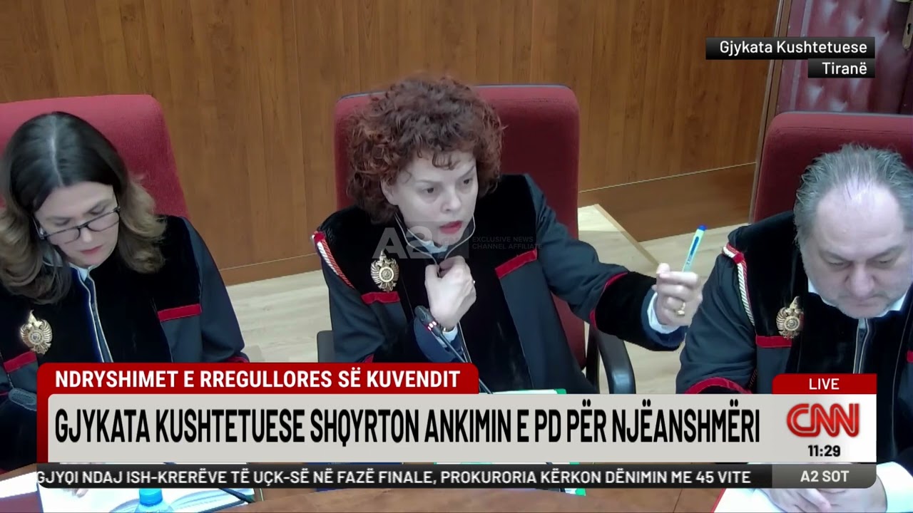Ndryshimet në Rregulloren e Kuvendit, Kushtetuesja shqyrton kërkesën e PD për njëanshmëri